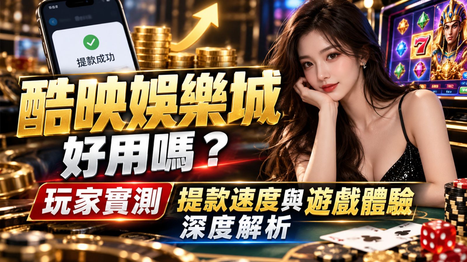 酷映娛樂城好用嗎？玩家實測提款速度與遊戲體驗深度解析